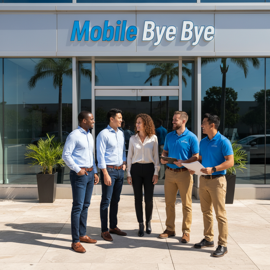 The Mobile Bye Bye team
